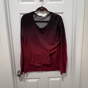 Maurices Dark Red and Black Sweater